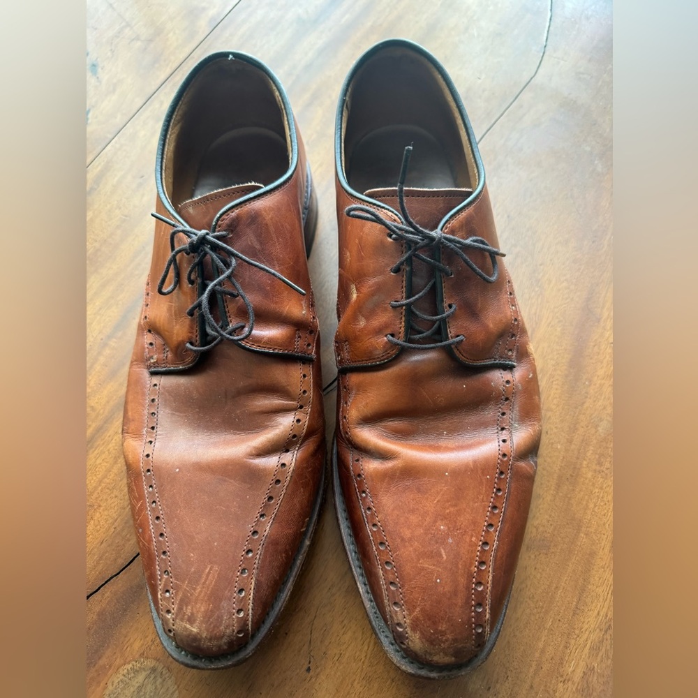 Vintage Allen Edmonds Tan Leather Oxfords